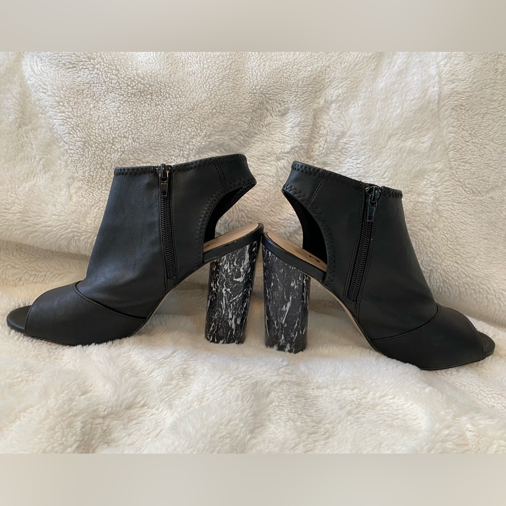 Marble Heeled Bootie—Size 8